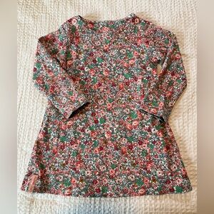 Joules Multi-color Floral Long Sleeve Dress 12-18 months